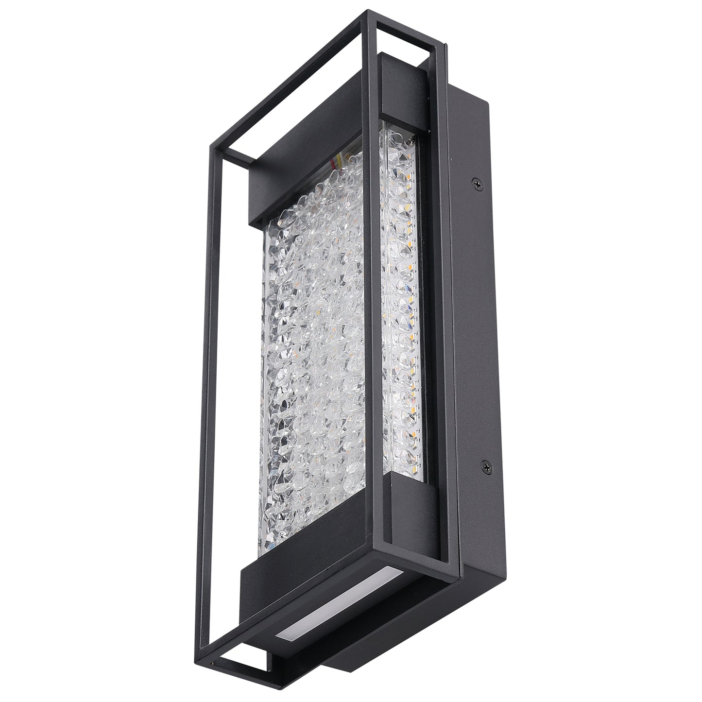 12"LED Acrylic Filled Crystals Wall Sconce