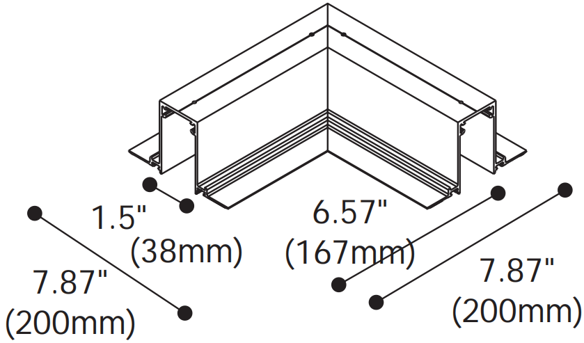 Recessed L Connector