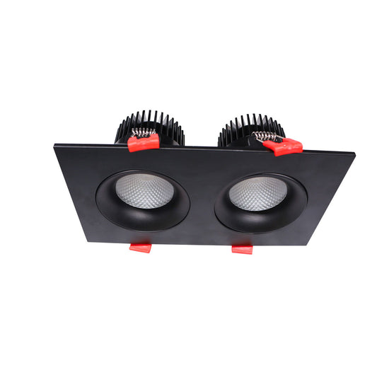 3.5” LED Two Head Gimbal Regressed Downlight Fixture