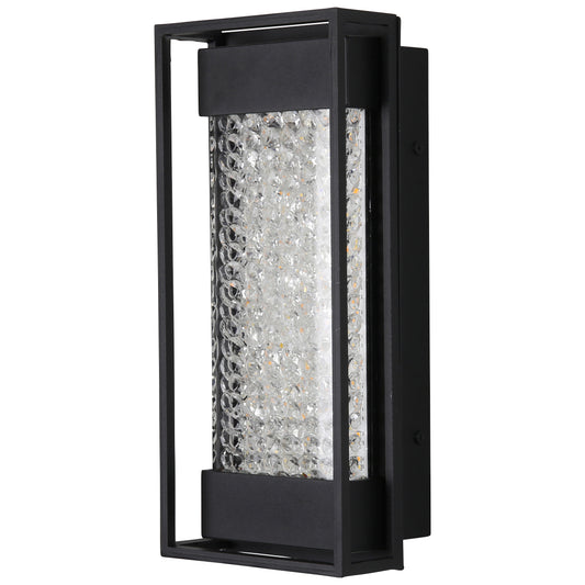 12"LED Acrylic Filled Crystals Wall Sconce