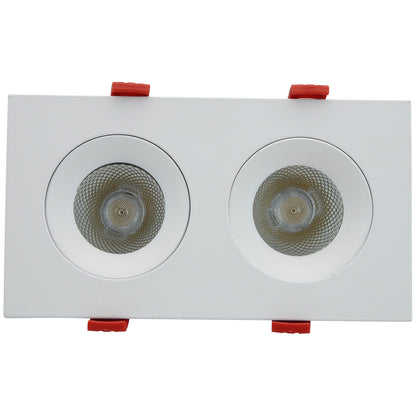 3.5” LED Two Head Gimbal Regressed Downlight Fixture