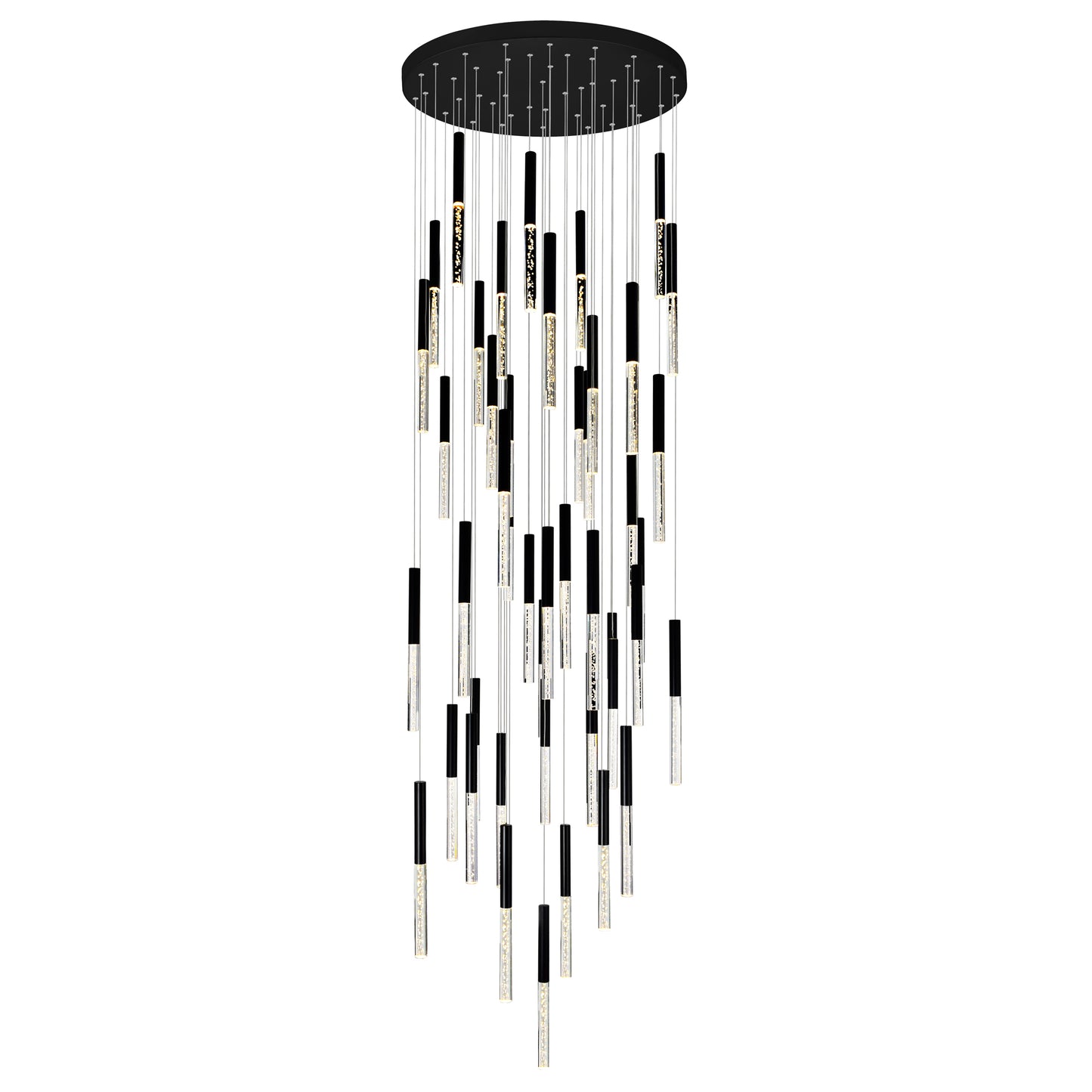 32" Dragonswatch LED Integrated Chandelier with Black Finish