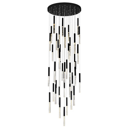 32" Dragonswatch LED Integrated Chandelier with Black Finish