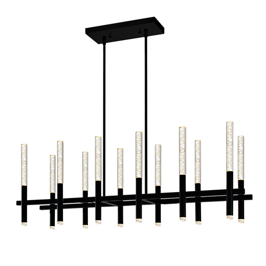 48” Dragonswatch Integrated LED Black Chandelier
