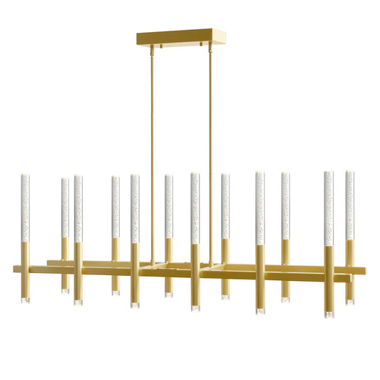 48” Dragonswatch Integrated LED Satin Gold Chandelier