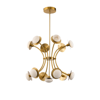 26" Brass Gold Alabaster 3CCT CRI90 Dimmable ELT Listed