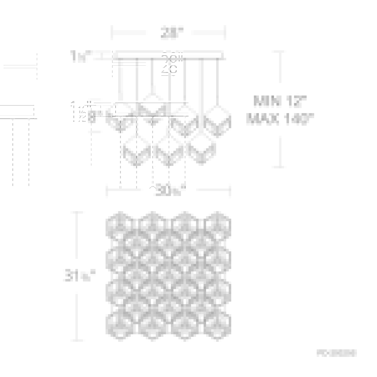 41 Lights Ice Cube Square Multi Light 4CCT