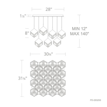 41 Lights Ice Cube Square Multi Light 4CCT