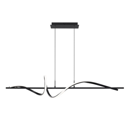 43.5" Corkscrew Pendant 4CCT BK