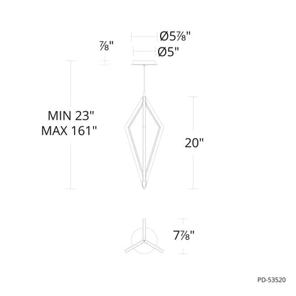 Tribeca Pendant 4CCT