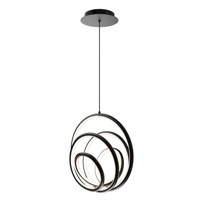 13" Hoopla Pendant 4CCT Aged Brass