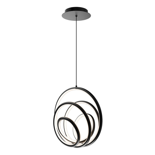13" Hoopla Pendant 4CCT Aged Brass