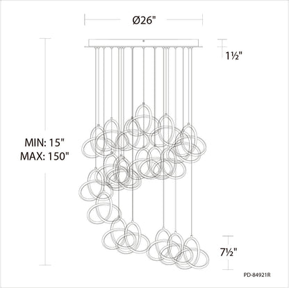 21-Lights Vornado Round Multi Light 3000K