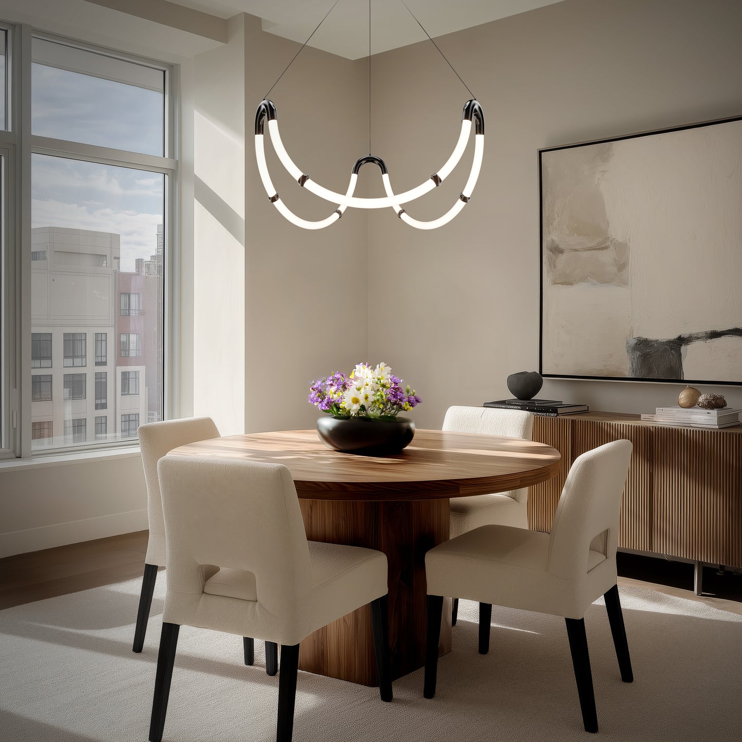 28"Swathe Pendant 4CCT