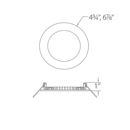 4" Fire Rated Downlight 5CCT