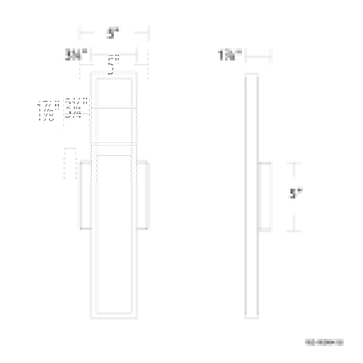 18" Bastone Outdoor Wall Sconce 4CCT