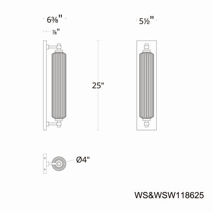 18" Portos Outdoor Sconce 4CCT